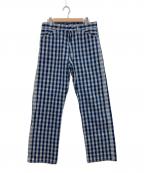 UNION SUPPLYユニオンサプライ）の古着「PALAKA WORK PANTS/パラカチェックパンツ」｜ネイビー