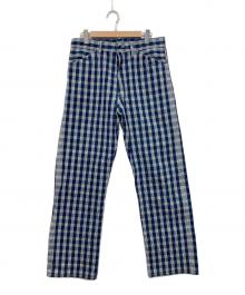 UNION SUPPLY（ユニオンサプライ）の古着「PALAKA WORK PANTS/パラカチェックパンツ」｜ネイビー