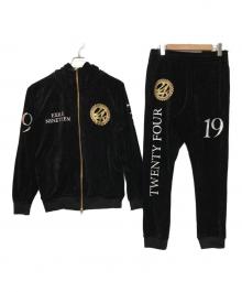 24karats（トゥエンティーフォーカラッツ）の古着「セットアップジャージ」｜ブラック