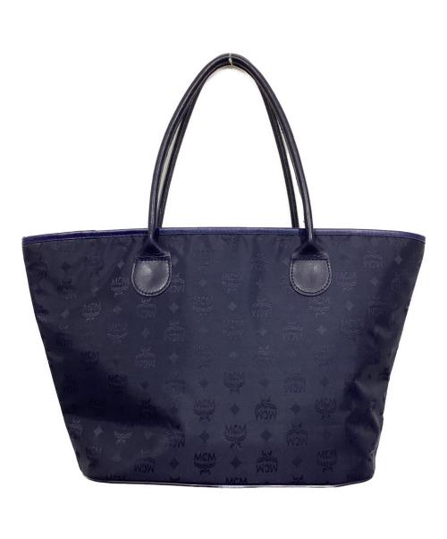 MCM（エムシーエム）MCM (エムシーエム) ナイロントートバッグ ネイビーの古着・服飾アイテム