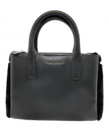CHARLES & KEITH（チャールズアンドキース）の古着「サイドファー2WAYショルダーバッグ」｜ブラック