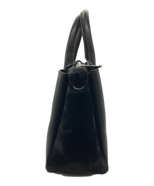CHARLES & KEITH（チャールズアンドキース）CHARLES & KEITH (チャールズアンドキース) サイドファー2WAYショルダーバッグ ブラックの古着・服飾アイテム