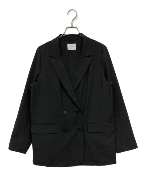 URBAN RESEARCH（アーバンリサーチ）URBAN RESEARCH (アーバンリサーチ) ウール混ダブルブレストジャケット ブラック サイズ:Freeの古着・服飾アイテム