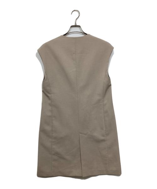 uncrave（アンクレイヴ3.）uncrave (アンクレイヴ3.) ロングジレ ベージュ サイズ:1の古着・服飾アイテム