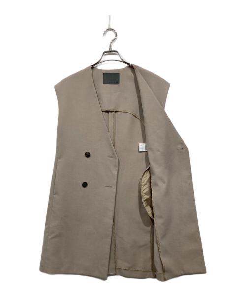 uncrave（アンクレイヴ3.）uncrave (アンクレイヴ3.) ロングジレ ベージュ サイズ:1の古着・服飾アイテム