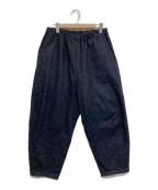 VUヴウ）の古着「デニムクロップドパンツ / Denim Cropped Pants」｜インディゴ