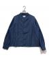KUON（クオン）の古着「Denim Kimono Collar Cropped Jacket / デニム着物カラークロップドジャケット」｜インディゴ