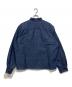 KUON (クオン) Denim Kimono Collar Cropped Jacket / デニム着物カラークロップドジャケット インディゴ サイズ:X-LARGE：17000円