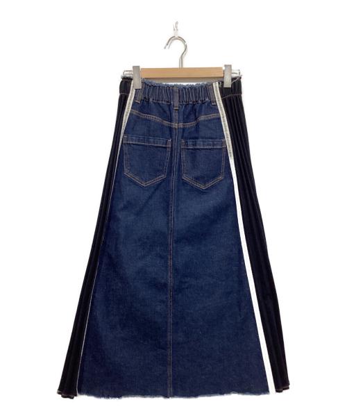 Ameri（アメリ）Ameri (アメリ) SIDE PLEATS DENIM SKIRT/デニムスカート インディゴ サイズ:Sの古着・服飾アイテム