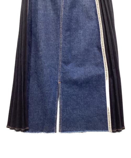 Ameri（アメリ）Ameri (アメリ) SIDE PLEATS DENIM SKIRT/デニムスカート インディゴ サイズ:Sの古着・服飾アイテム
