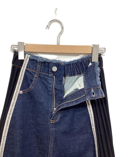 Ameri（アメリ）Ameri (アメリ) SIDE PLEATS DENIM SKIRT/デニムスカート インディゴ サイズ:Sの古着・服飾アイテム