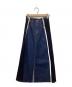 Ameri（アメリ）の古着「SIDE PLEATS DENIM SKIRT/デニムスカート」｜インディゴ