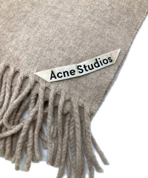 Acne studios（アクネ ストゥディオズ）ACNE STUDIOS (アクネ ストゥディオズ) ウールマフラー ベージュの古着・服飾アイテム