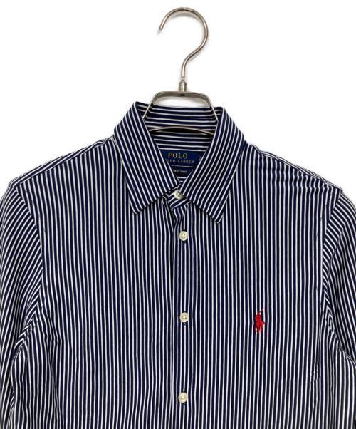 POLO RALPH LAUREN（ポロ・ラルフローレン）POLO RALPH LAUREN (ポロ・ラルフローレン) 長袖シャツ/ストライプ ネイビー サイズ:ｓの古着・服飾アイテム