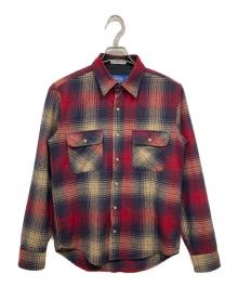 PENDLETON×DELUXE（ペンドルトン×デラックス）の古着「長袖チェックシャツ」｜レッド