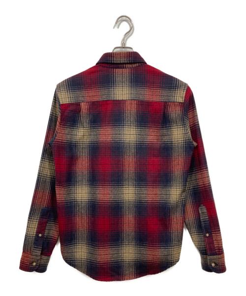 PENDLETON（ペンドルトン）PENDLETON (ペンドルトン) Deluxe (デラックス) 長袖チェックシャツ レッド サイズ:Ｍの古着・服飾アイテム
