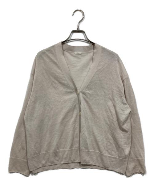 IENA（イエナ）IENA (イエナ) ラミーVネックカーディガン ベージュ サイズ:FREEの古着・服飾アイテム