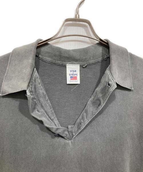 STAR&STRIPE（スターアンドストライプ）STAR&STRIPE (スターアンドストライプ) ポロシャツ グレー サイズ:Ｍの古着・服飾アイテム