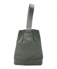 POLPETTA（ポルペッタ）の古着「TULIPANO バケットバッグ / レザーハンドバッグ」｜グリーン