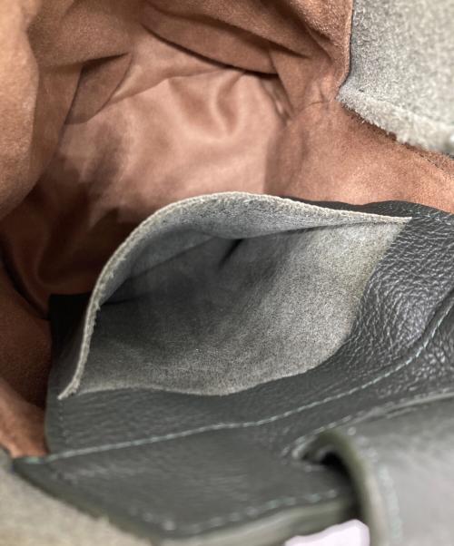 POLPETTA（ポルペッタ）POLPETTA (ポルペッタ) TULIPANO バケットバッグ / レザーハンドバッグ グリーンの古着・服飾アイテム