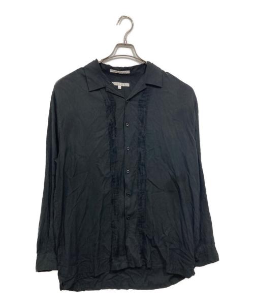 PERRY ELLIS（ペリーエリス）PERRY ELLIS (ペリーエリス) シルクシャツ ブラック サイズ:Ⅼの古着・服飾アイテム