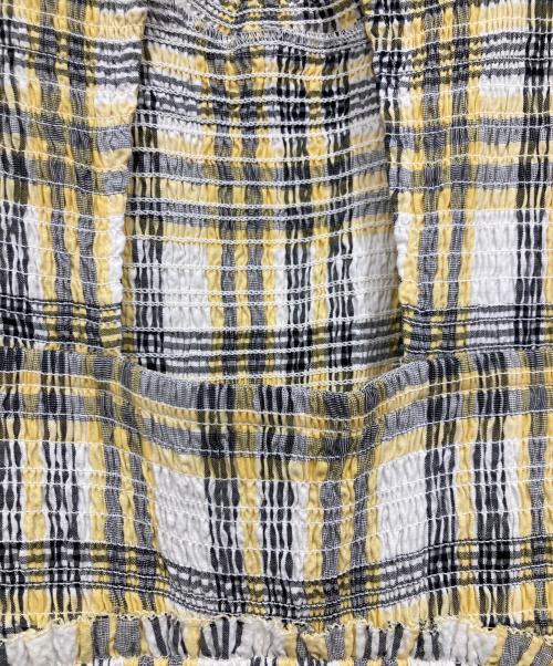 Snidel（スナイデル）Snidel (スナイデル) チェックシャーリングロングワンピース イエロー サイズ:1の古着・服飾アイテム