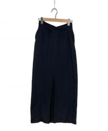TODAYFUL（トゥデイフル）の古着「ツイルスリットスカート」｜ネイビー