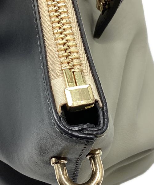 Chloe（クロエ）Chloe (クロエ) ベイリーバイカラー2WAYハンドバッグ グレー×ブラックの古着・服飾アイテム