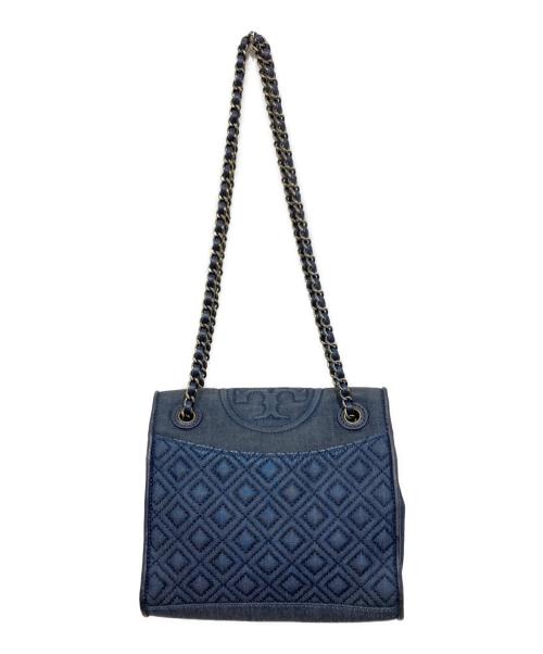 TORY BURCH（トリーバーチ）TORY BURCH (トリーバーチ) デニムチェーンショルダーバッグ ネイビーの古着・服飾アイテム