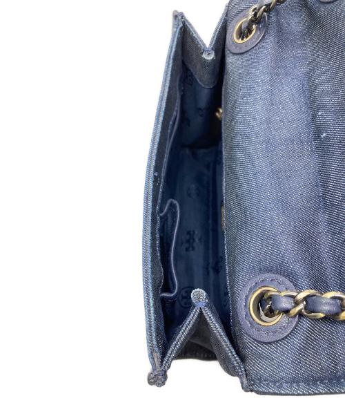 TORY BURCH（トリーバーチ）TORY BURCH (トリーバーチ) デニムチェーンショルダーバッグ ネイビーの古着・服飾アイテム