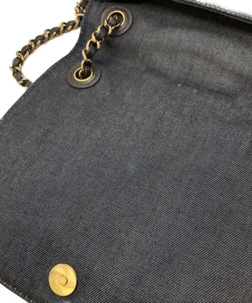 TORY BURCH（トリーバーチ）TORY BURCH (トリーバーチ) デニムチェーンショルダーバッグ ネイビーの古着・服飾アイテム