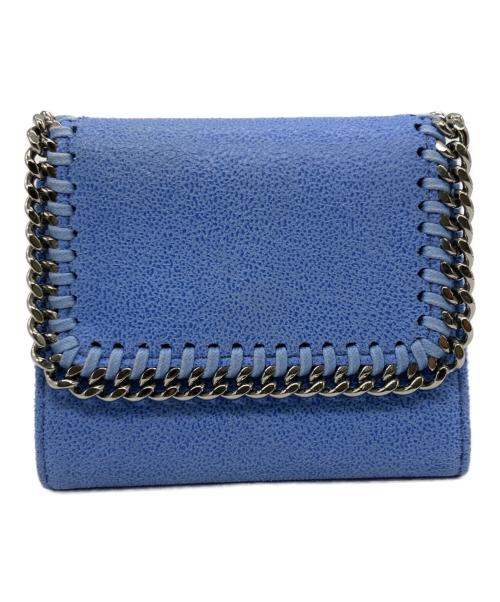STELLA McCARTNEY（ステラマッカートニー）STELLA McCARTNEY (ステラマッカートニー) ファラベラ3つ折り財布 ブルーの古着・服飾アイテム