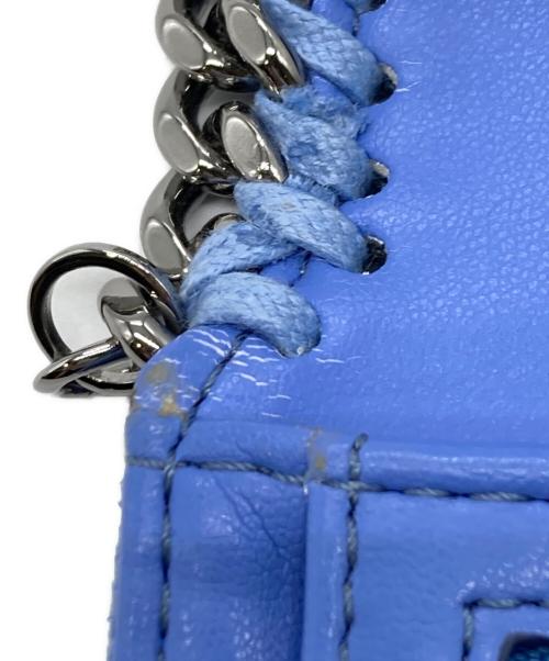 STELLA McCARTNEY（ステラマッカートニー）STELLA McCARTNEY (ステラマッカートニー) ファラベラ3つ折り財布 ブルーの古着・服飾アイテム
