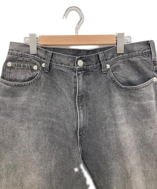 BEAMS（ビームス）BEAMS (ビームス) ワイドストレート バルーン デニムパンツ グレー サイズ:Lの古着・服飾アイテム