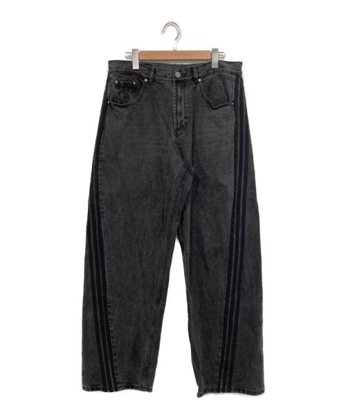 adidas（アディダス）adidas (アディダス) シーズン3 ルーズフィット デニムパンツ ブラック サイズ:86cm (W34)の古着・服飾アイテム