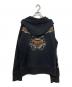 VANSON (バンソン) スカル刺繍ジップパーカー ブラック サイズ:XL：8000円
