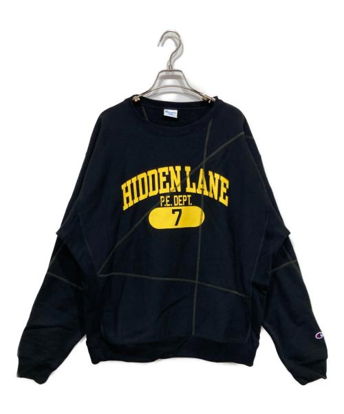 Champion REVERSE WEAVE（チャンピオン リバース ウィーブ）Champion REVERSE WEAVE (チャンピオン リバース ウィーブ) クルーネックスウェット ブラック サイズ:LARGEの古着・服飾アイテム