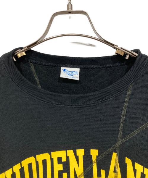 Champion REVERSE WEAVE（チャンピオン リバース ウィーブ）Champion REVERSE WEAVE (チャンピオン リバース ウィーブ) クルーネックスウェット ブラック サイズ:LARGEの古着・服飾アイテム