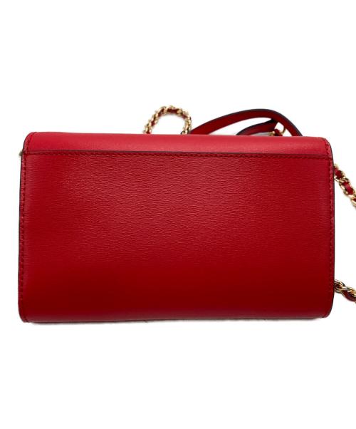 TORY BURCH（トリーバーチ）TORY BURCH (トリーバーチ) チェーンウォレットショルダーバッグ レッドの古着・服飾アイテム
