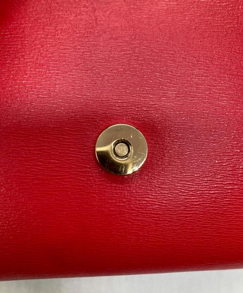 TORY BURCH（トリーバーチ）TORY BURCH (トリーバーチ) チェーンウォレットショルダーバッグ レッドの古着・服飾アイテム