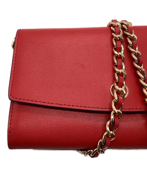 TORY BURCH（トリーバーチ）TORY BURCH (トリーバーチ) チェーンウォレットショルダーバッグ レッドの古着・服飾アイテム