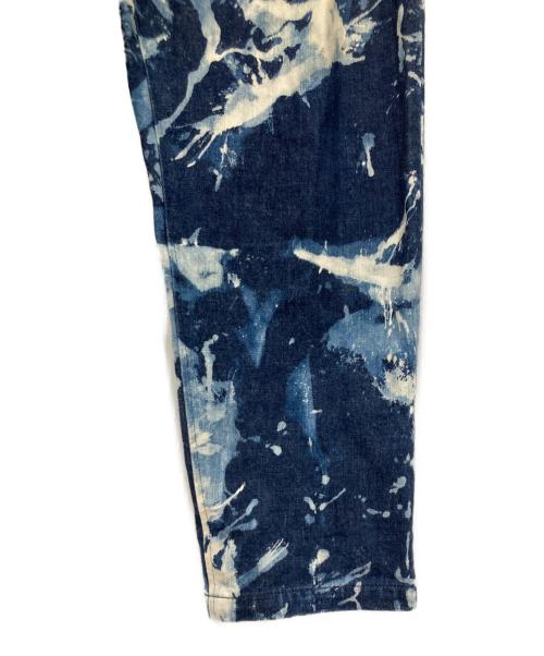 BLUE BLUE（ブルーブルー）BLUE BLUE (ブルーブルー) ペイントデニムパンツ ネイビー サイズ:3の古着・服飾アイテム