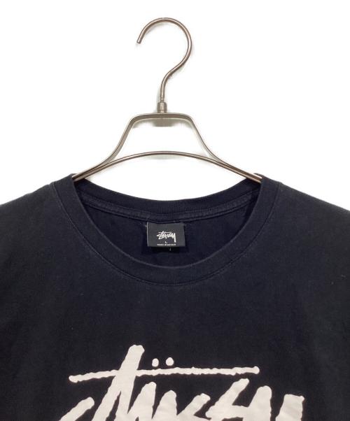 stussy（ステューシー）stussy (ステューシー) プリントTシャツ ブラック サイズ:Lの古着・服飾アイテム