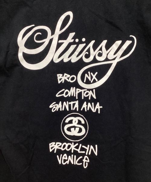 stussy（ステューシー）stussy (ステューシー) プリントTシャツ ブラック サイズ:Lの古着・服飾アイテム