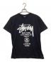 stussy（ステューシー）の古着「プリントTシャツ」｜ブラック