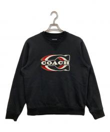 COACH（コーチ）の古着「シグネチャークルーネックスウェット」｜ブラック
