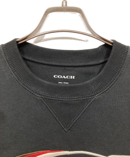 COACH（コーチ）COACH (コーチ) シグネチャークルーネックスウェット ブラック サイズ:SMALL 175/96Aの古着・服飾アイテム