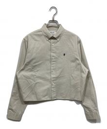 Gymphlex（ジムフレックス）の古着「ショートボタンダウンシャツ」｜グレー
