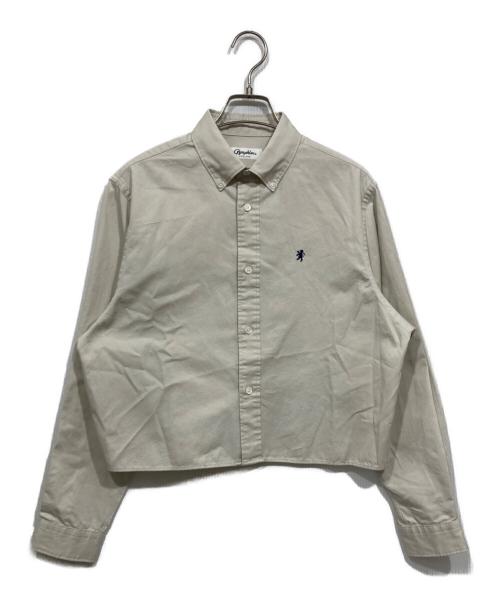 Gymphlex（ジムフレックス）Gymphlex (ジムフレックス) ショートボタンダウンシャツ グレー サイズ:Mの古着・服飾アイテム