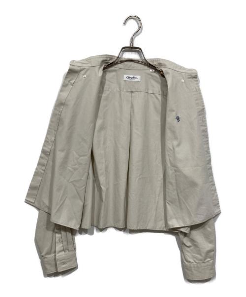 Gymphlex（ジムフレックス）Gymphlex (ジムフレックス) ショートボタンダウンシャツ グレー サイズ:Mの古着・服飾アイテム